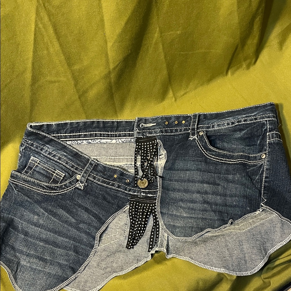 Upcycled Jean Denim Stylish Corset Belt